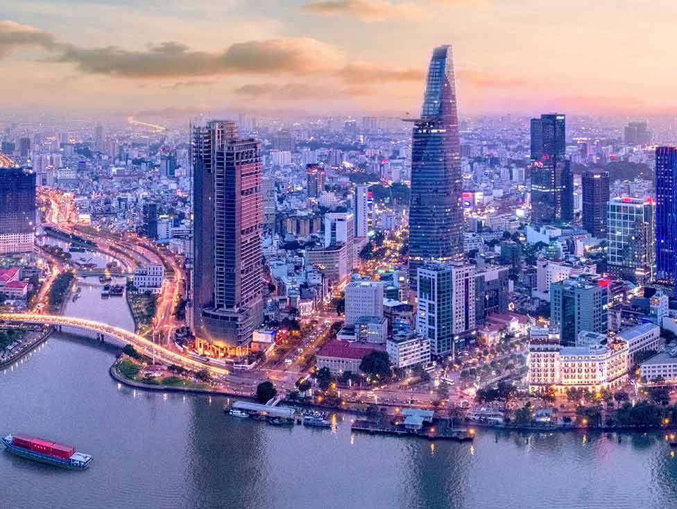 Vietnam city skyline