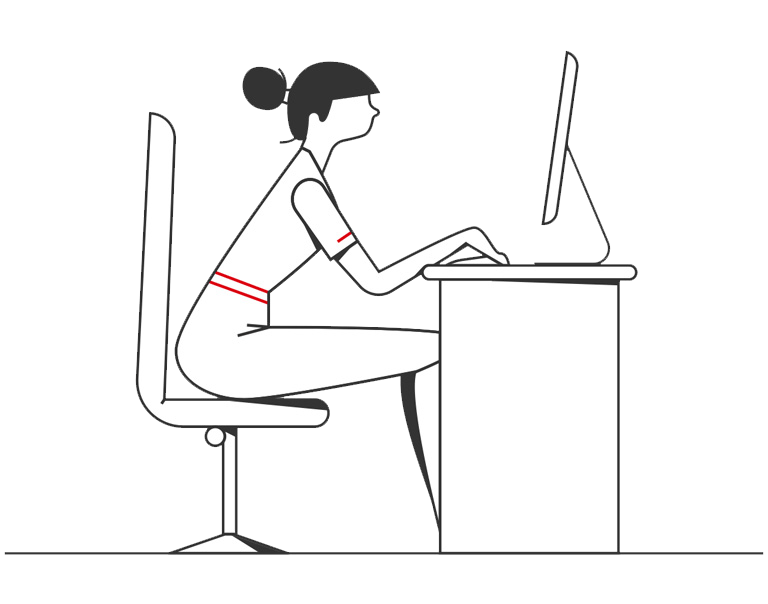 woman accessing HSBC business banking helpdesk using desktop computer